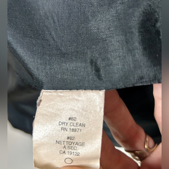 Vintage JH Collectibles Petites Double-Breasted Wool Blazer Black Size 4P - Picture 9 of 13